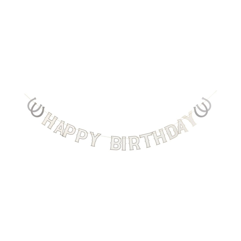 WESTERN HAPPY BIRTHDAY BANNER