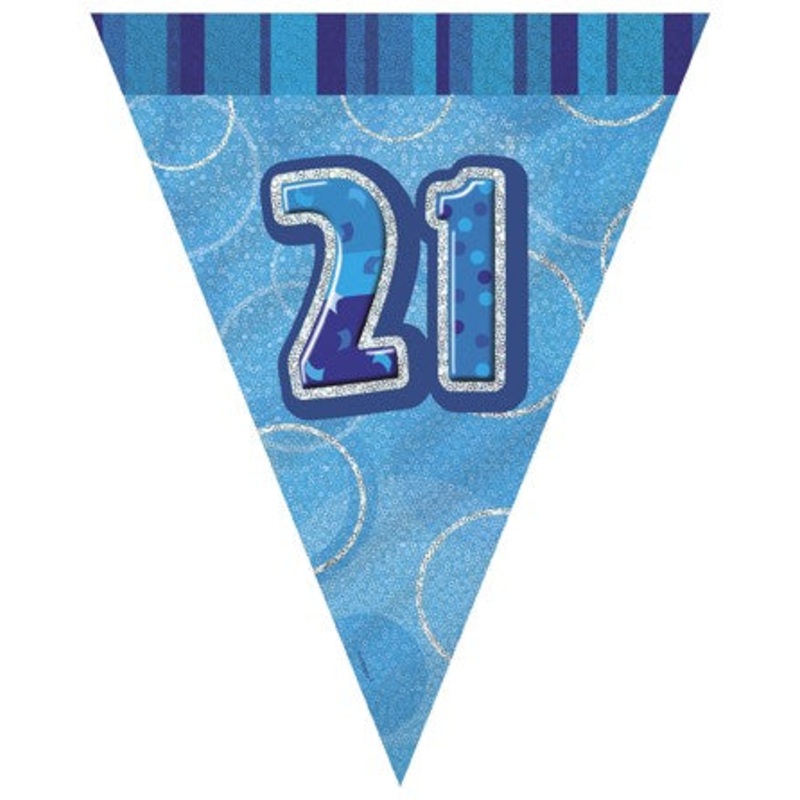 21st Blue Flag Banner
