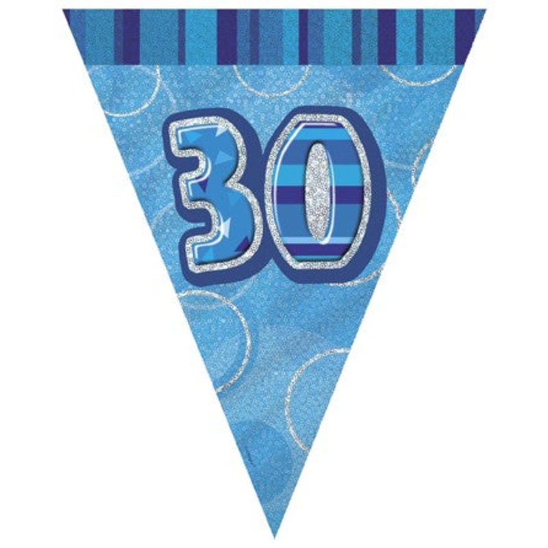 30th Blue Flag Banner