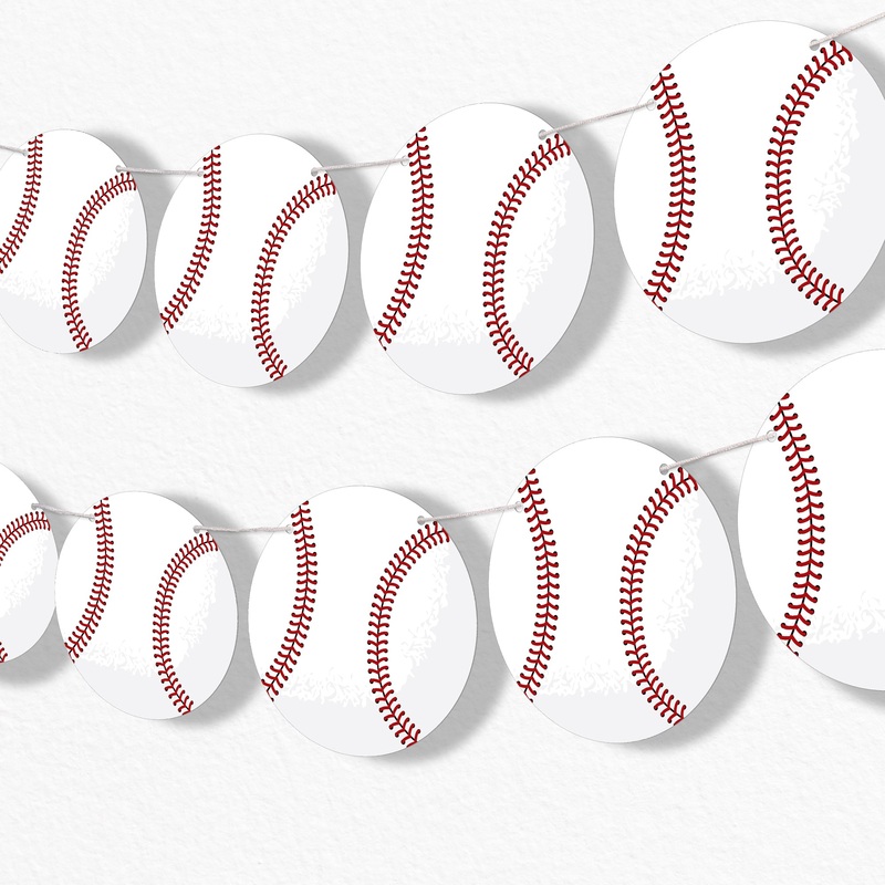 Baseball Garland Banner - 15 Pc