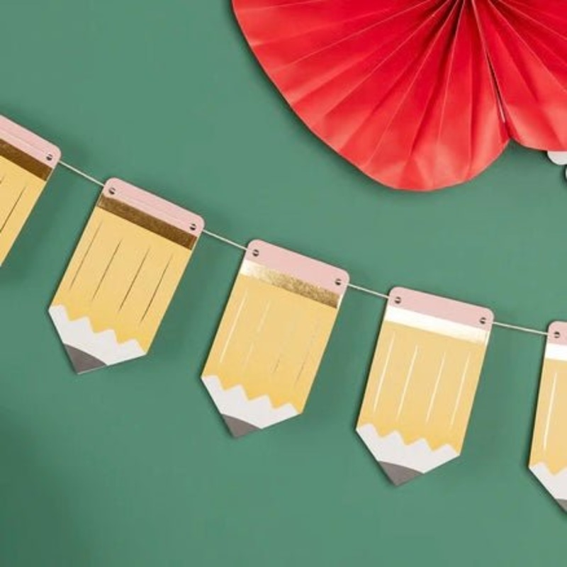 Chipboard Pencil Banner