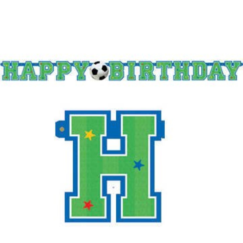 Football Party Letter Banner