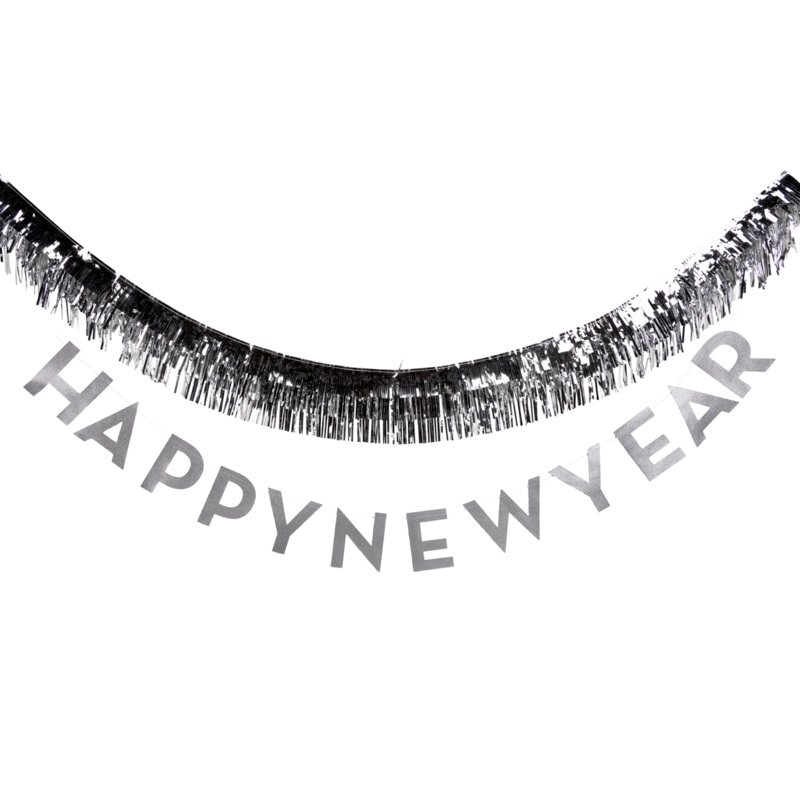 HAPPY NEW YEAR FRINGE BANNER SET