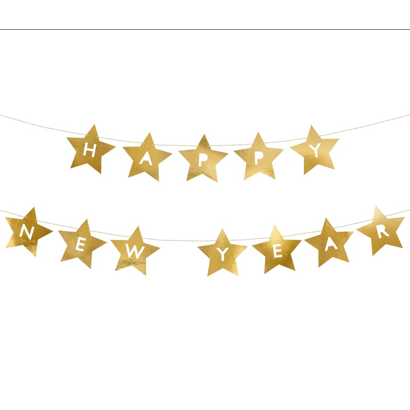 HAPPY NEW YEAR'S STAR BANNER