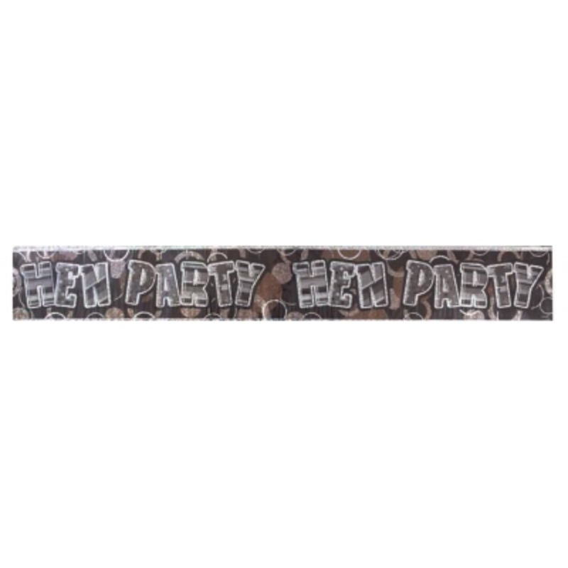 Hens Night Banner Black