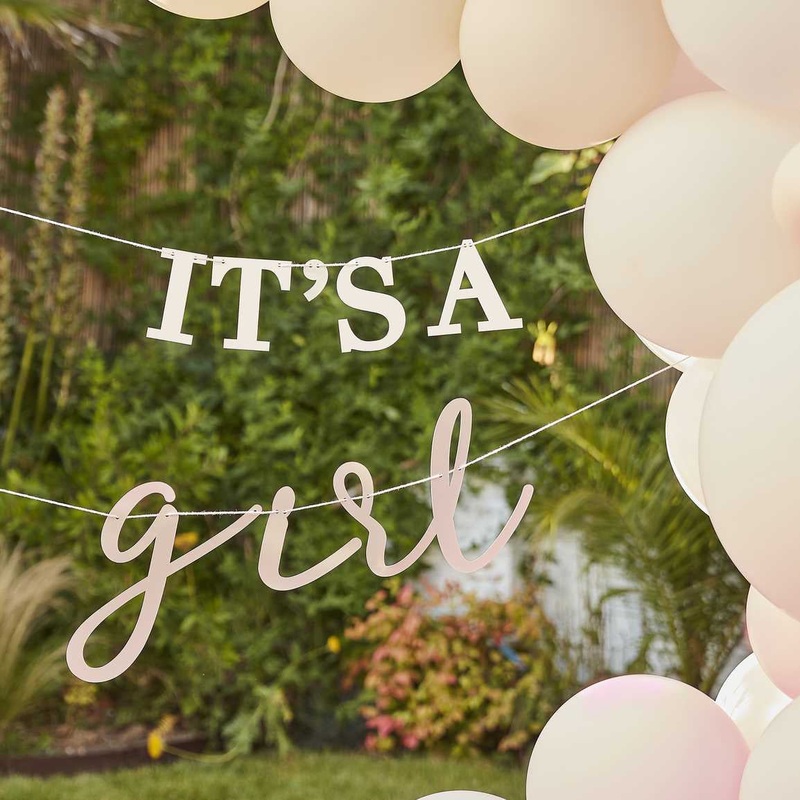 It's a Girl Baby Shower Bunting