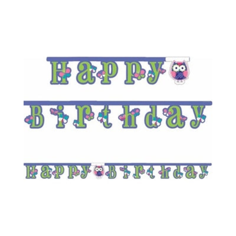 Owl Pal Jointed Letter Banner