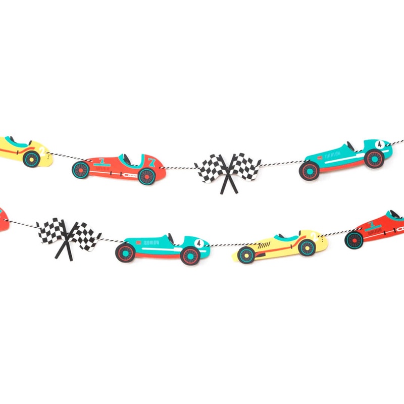 Vintage Race Car Garland