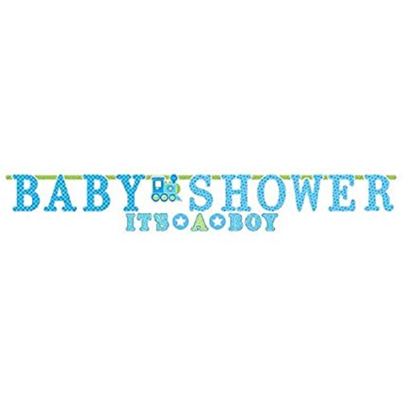 Welcome Baby Boy Letter Banner