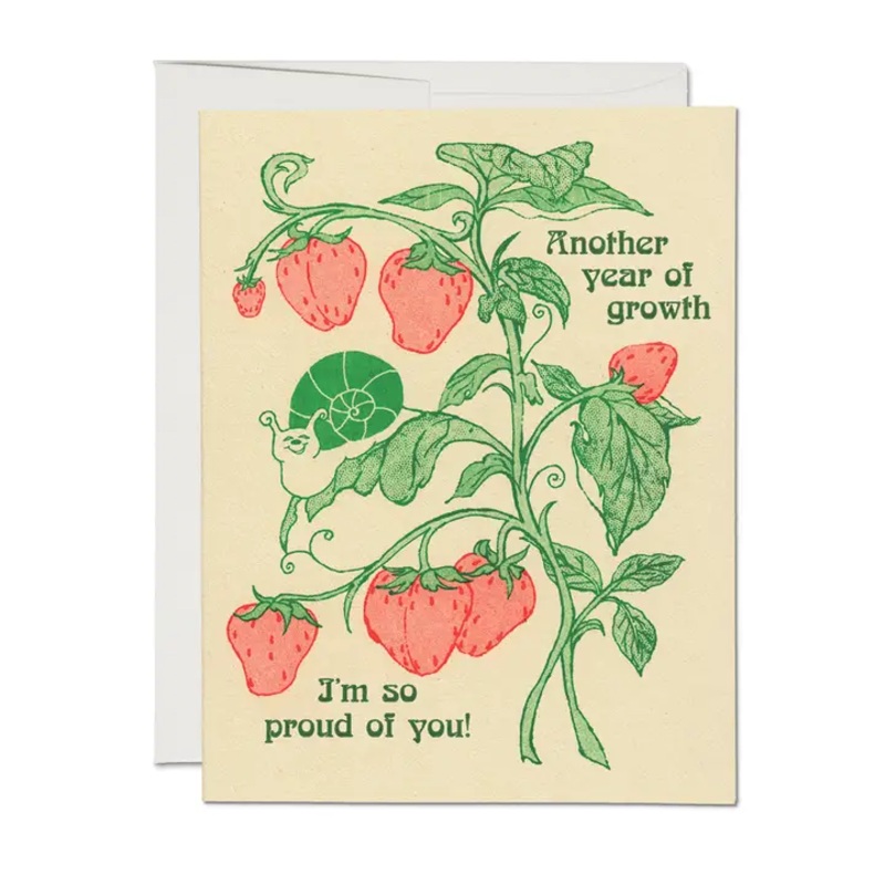 Birthday Card - Another Year of Growth