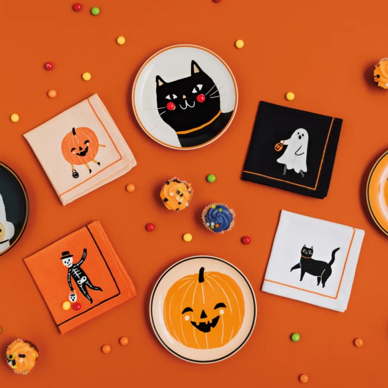 Boo Crew Set of 4 Halloween Cocktail Napkins