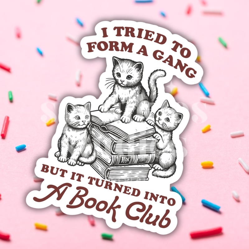 Book Club Gang Vinyl Sticker