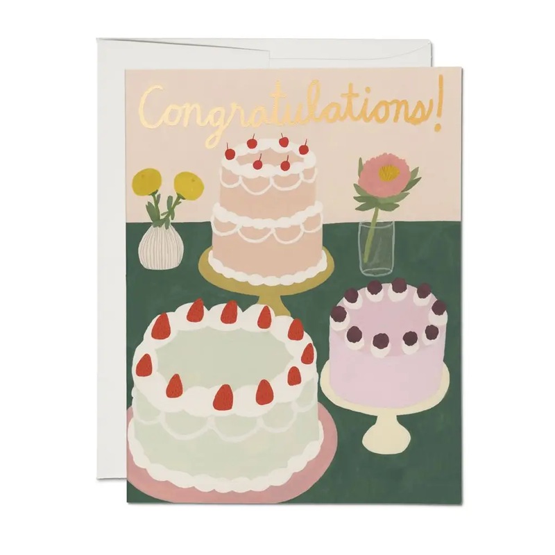 Congratulations Card - All the Cakes