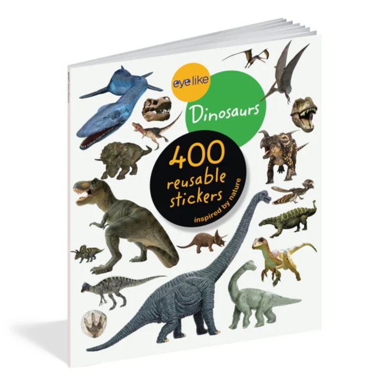 Dinosaurs 400 Reusable Stickers Inspired by Nature
