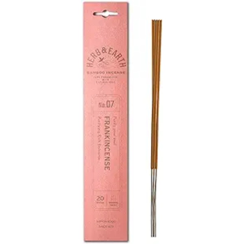 Herb & Earth Bamboo Incense 20pk: No.07 Frankincense