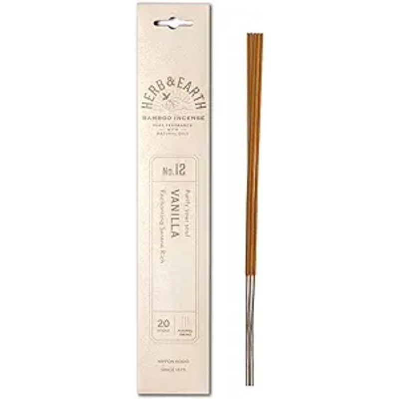 Herb & Earth Bamboo Incense 20pk: No.12 Vanilla