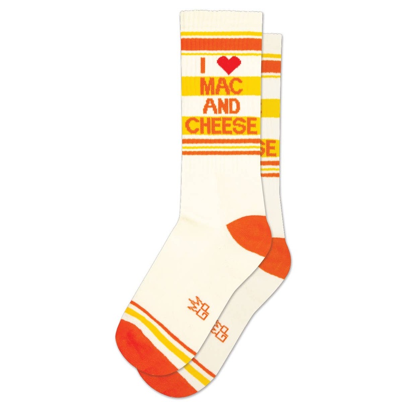 I  Mac N Cheese Gym Crew Socks