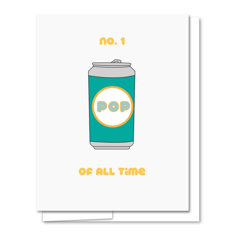 No. 1 Pop - Illustrated Funny Father's Day Card