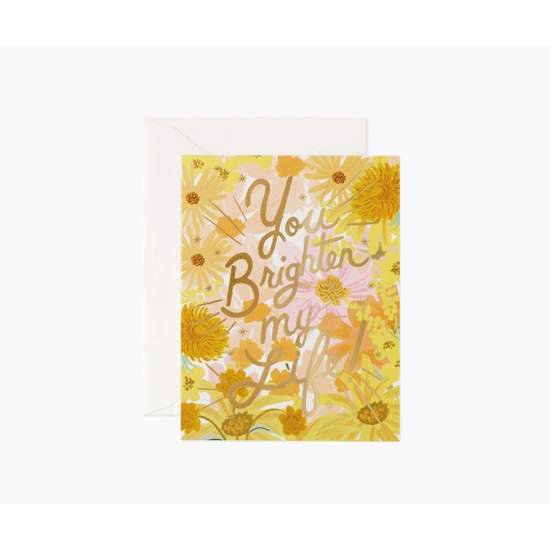 Rifle Paper Co. Love/Anniversary Card - You Brighten My Life