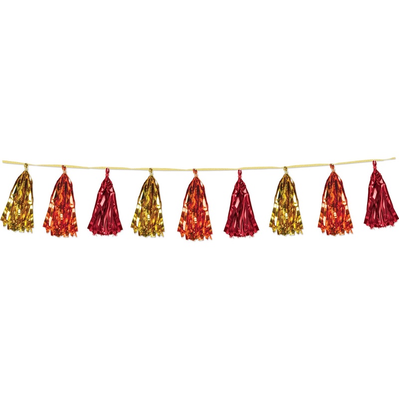 Autumn Metallic Tassel Garland
