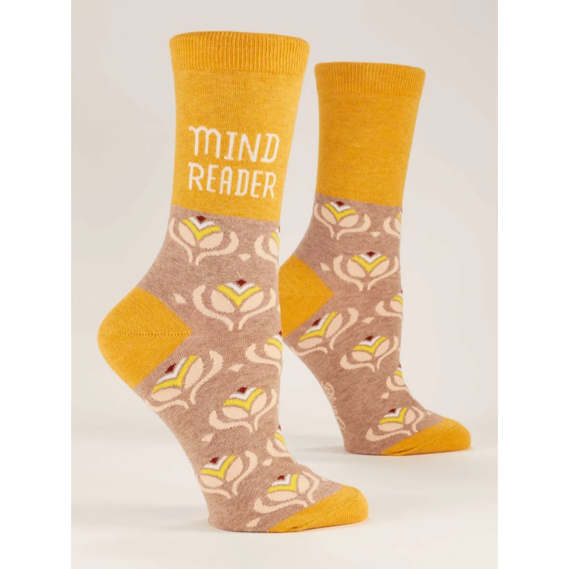 Blue Q Crew Socks Mind Reader