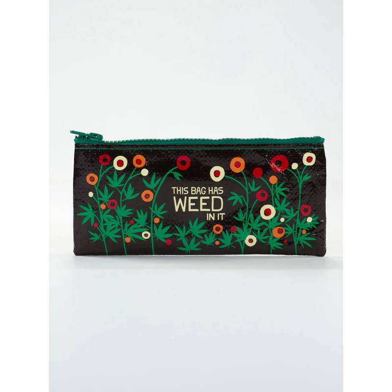 Blue Q Pencil Case Bag Has Weed