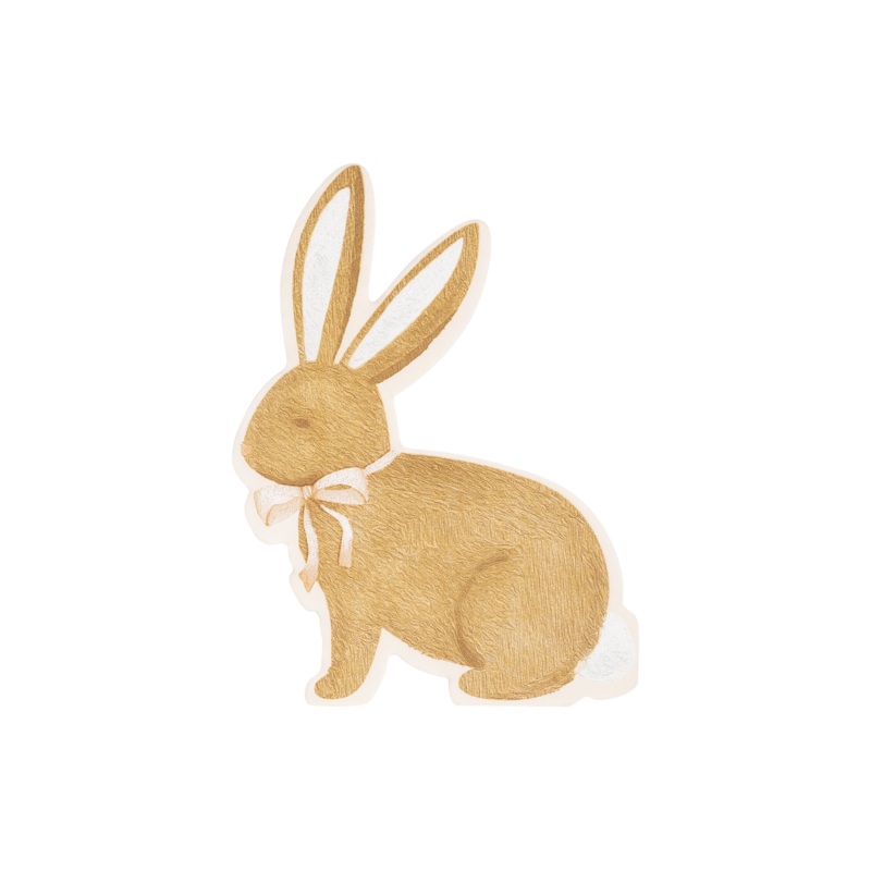 Brown Rabbit Easter Napkin