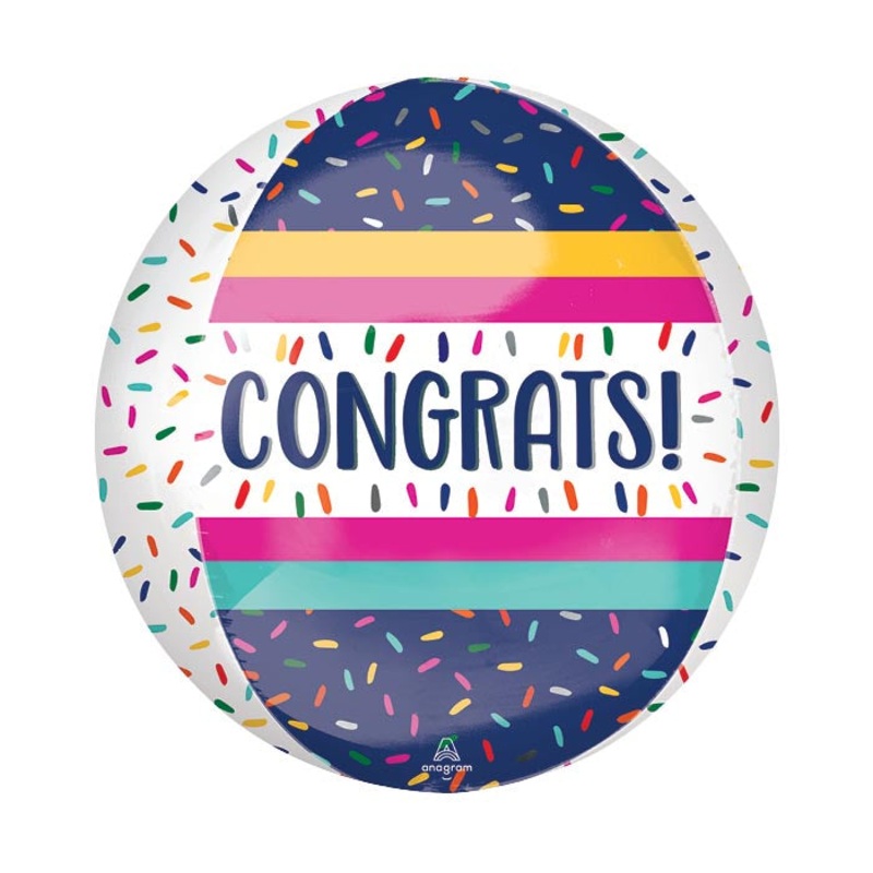 Congrats Orb Foil Balloon