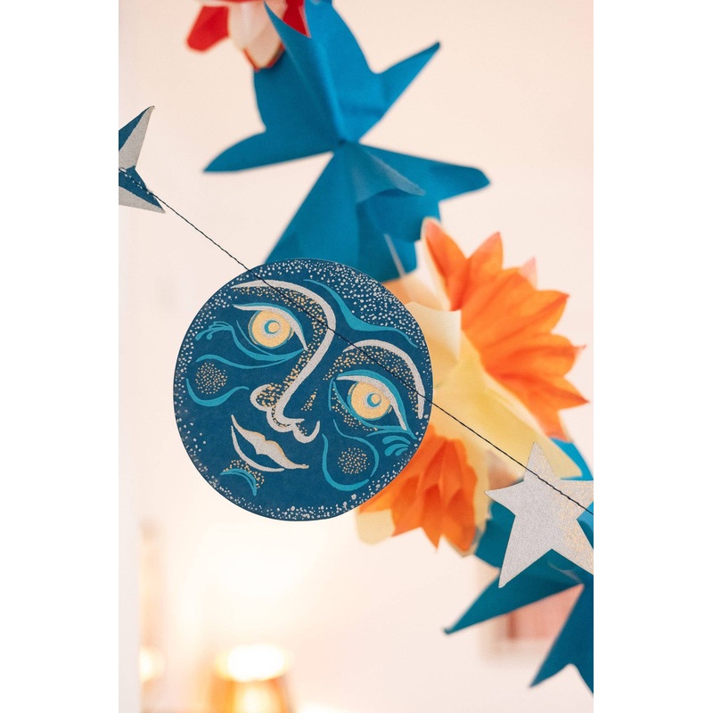 Man on the Moon Sewn Garland