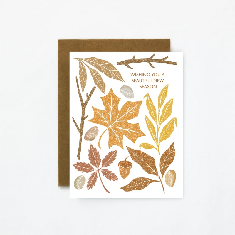 Quiet Lines Everyday Card Fall Season Treasures