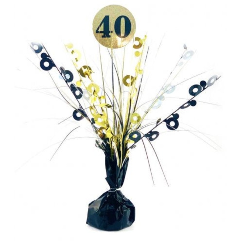 #40 Black & Gold Centrepiece Weight 165gm #273778