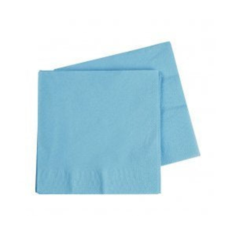 Baby Blue Napkin Lunch 2ply Light Blue 40pk