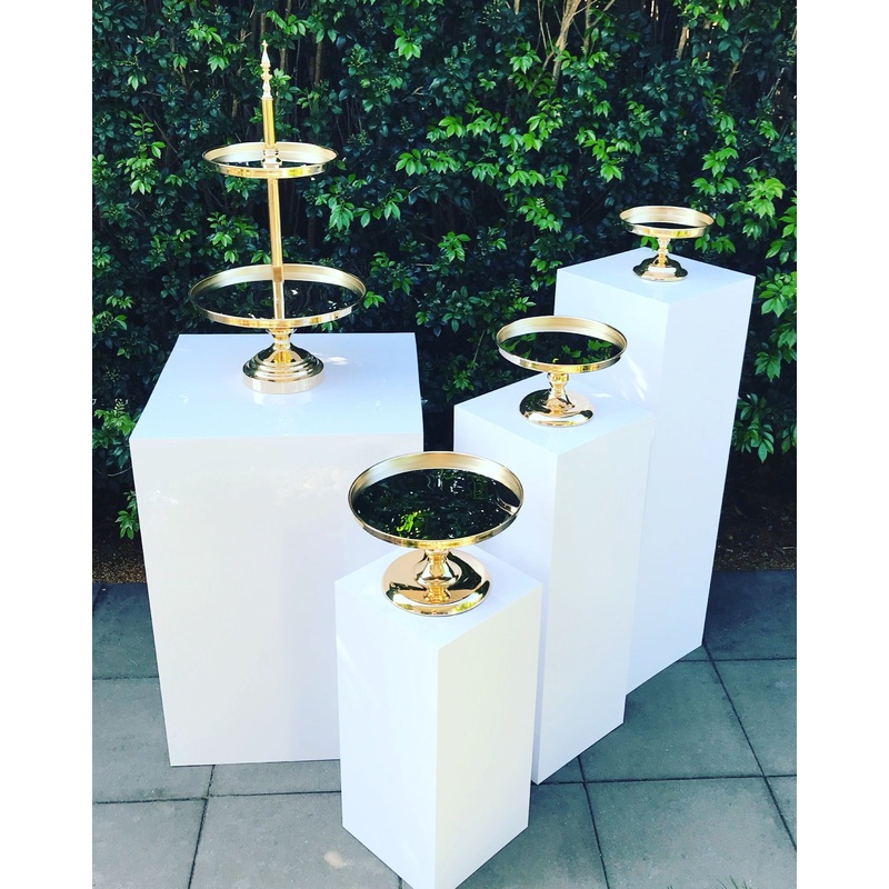 Cake Stand Hire Gold