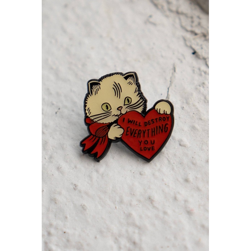 Destroy Cat Pin