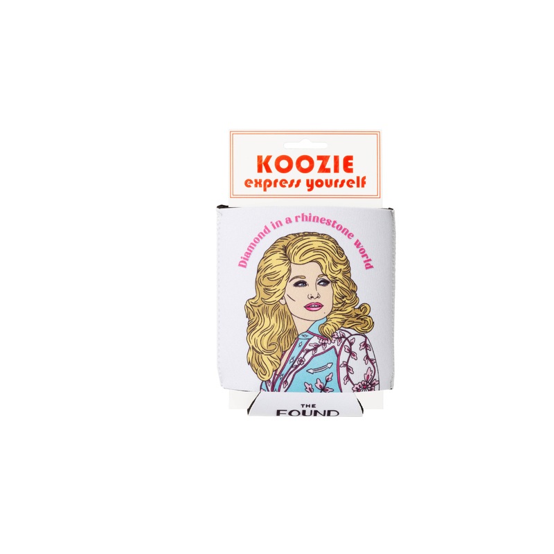 Dolly Diamond Koozie Can Cooler 12oz