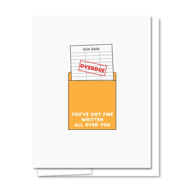 Fine - Illustrated, Funny Love Card