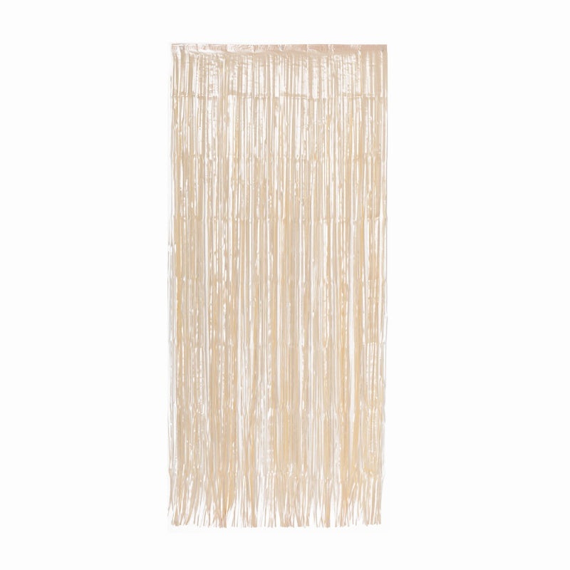 Metallic Curtains 90x 200cm White Gold #5350WG