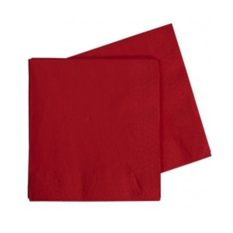 Red Napkins Dinner 40pk