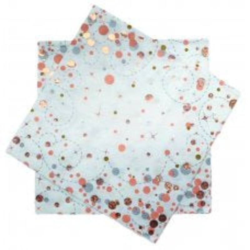 Sparkling Fizz Rose Gold Napkin 33cm 16 pack #635739