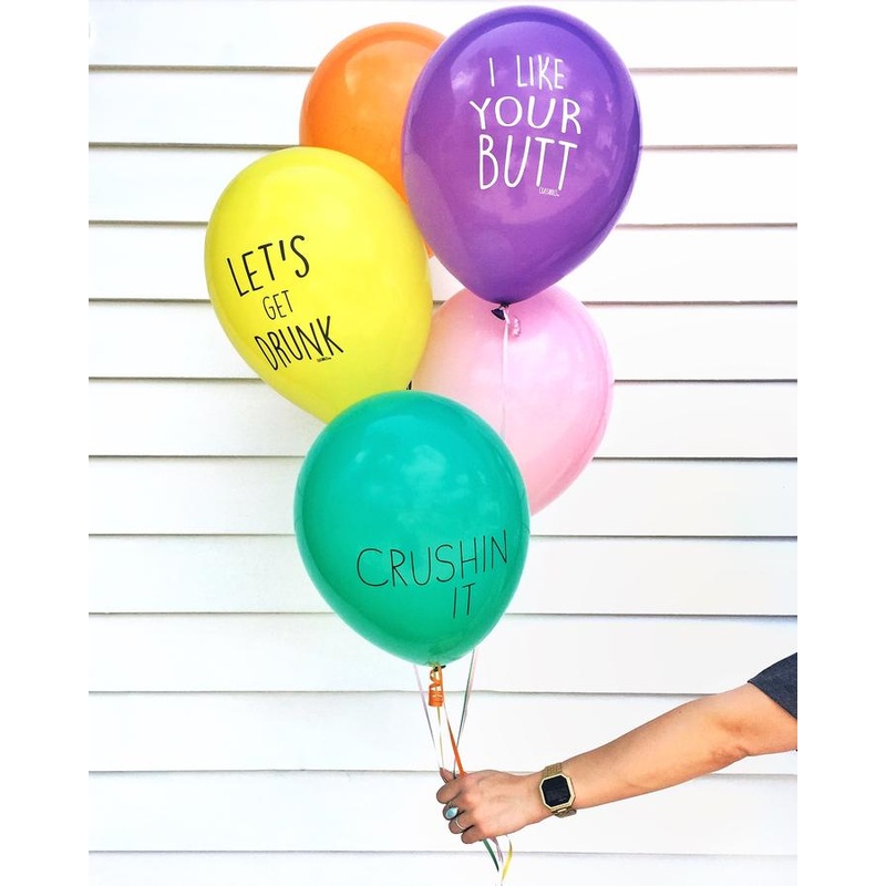 Sweet and Snarky Latex Balloon