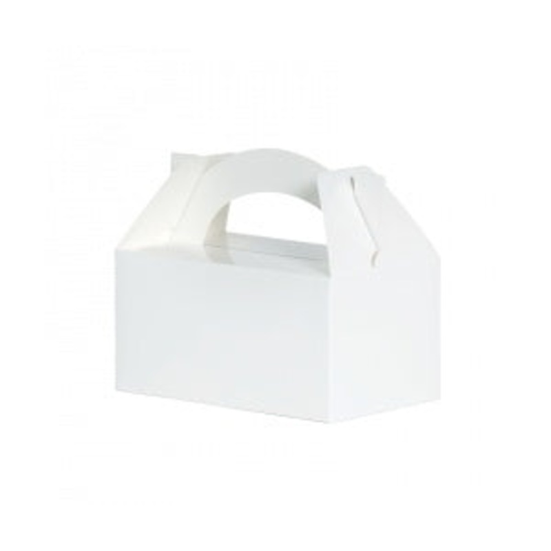 White Paper Lolly Boxes Lunch Box 5pk