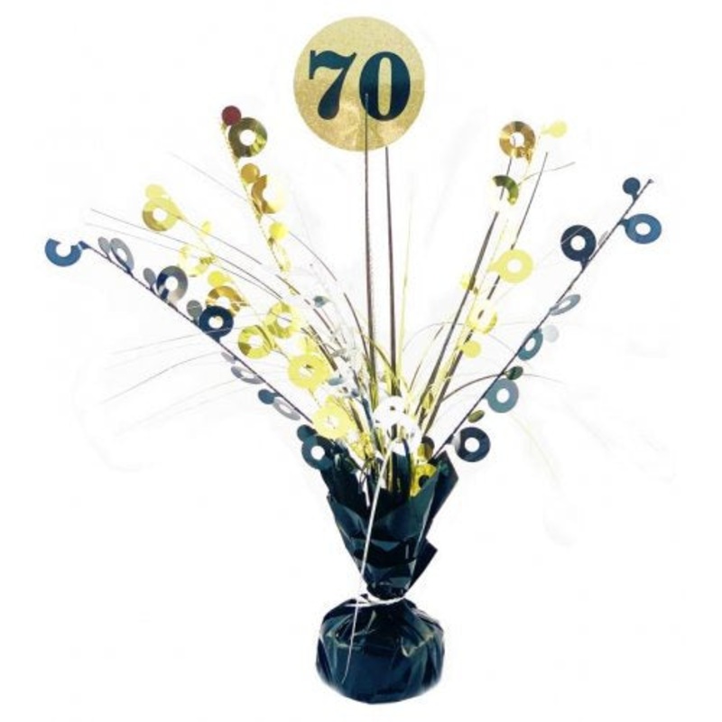 #70 Black & Gold Centrepiece Weight 165gm #207380