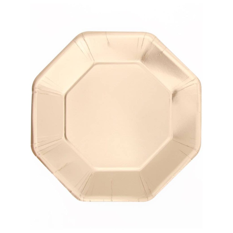 Gold Matte 12 Pack 18cm Paper Plates