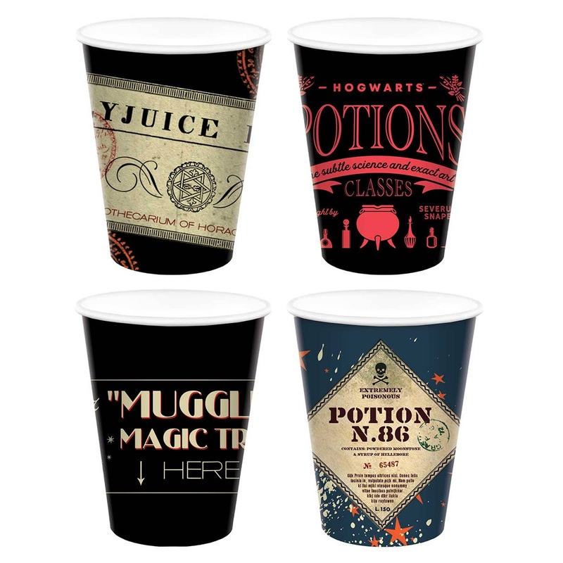 Harry Potter Assorted 8 Pack 250ml Paper Party Cups