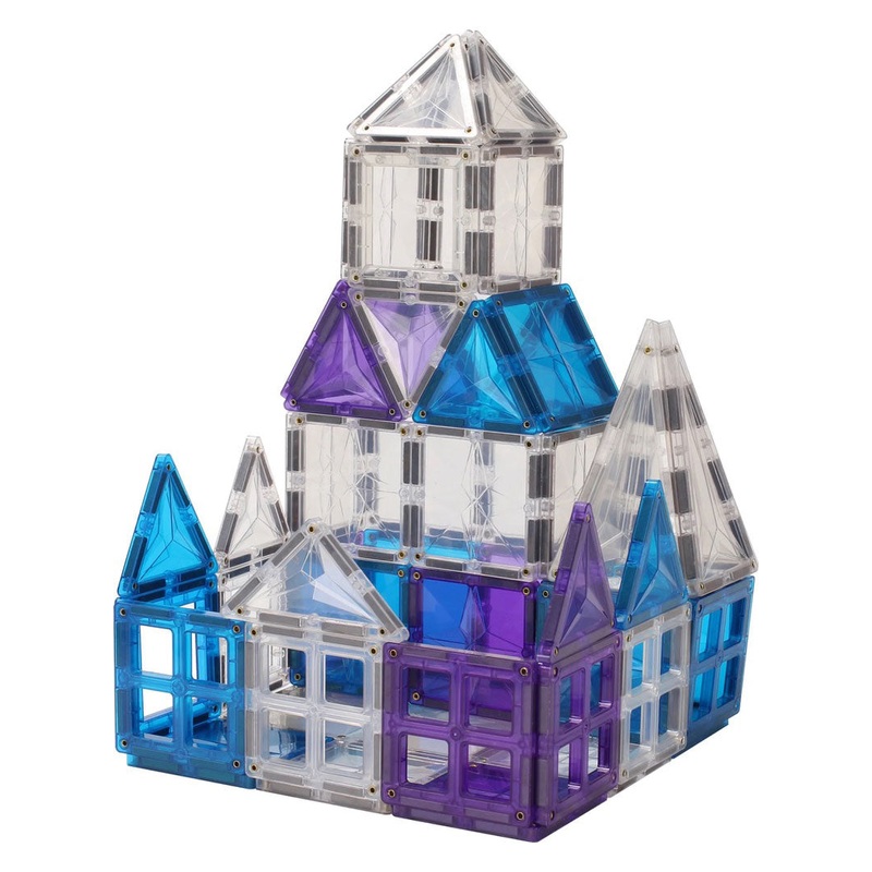 Ice Magnetic Tiles Building Set - 120 Pieces