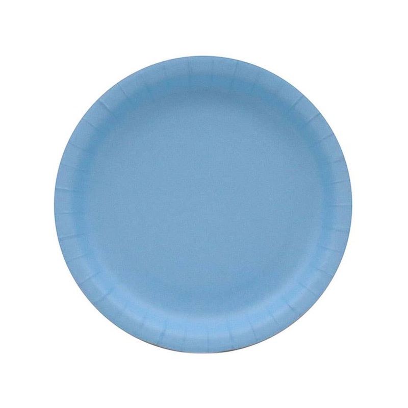 Sky Blue 10 Pack 23cm Paper Plates
