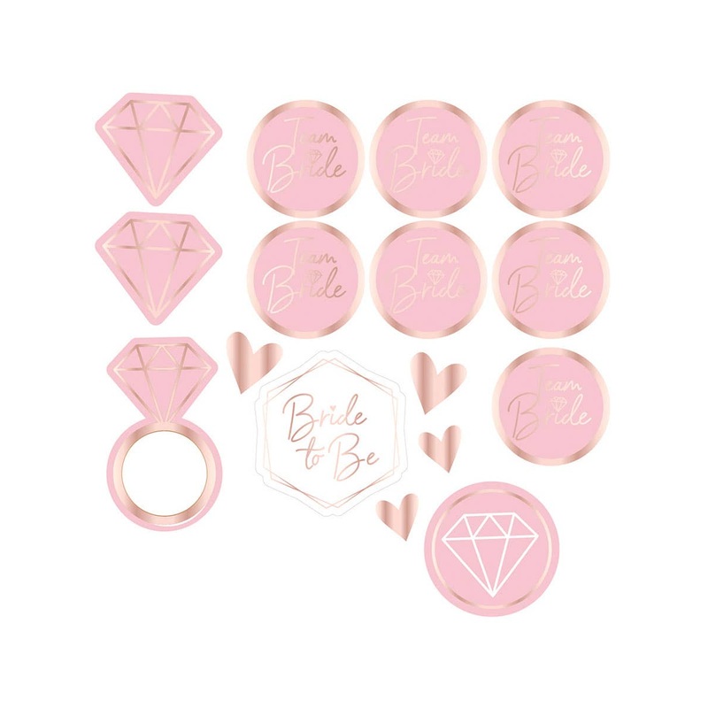 Team Bride Pink Hens Night Tattoos