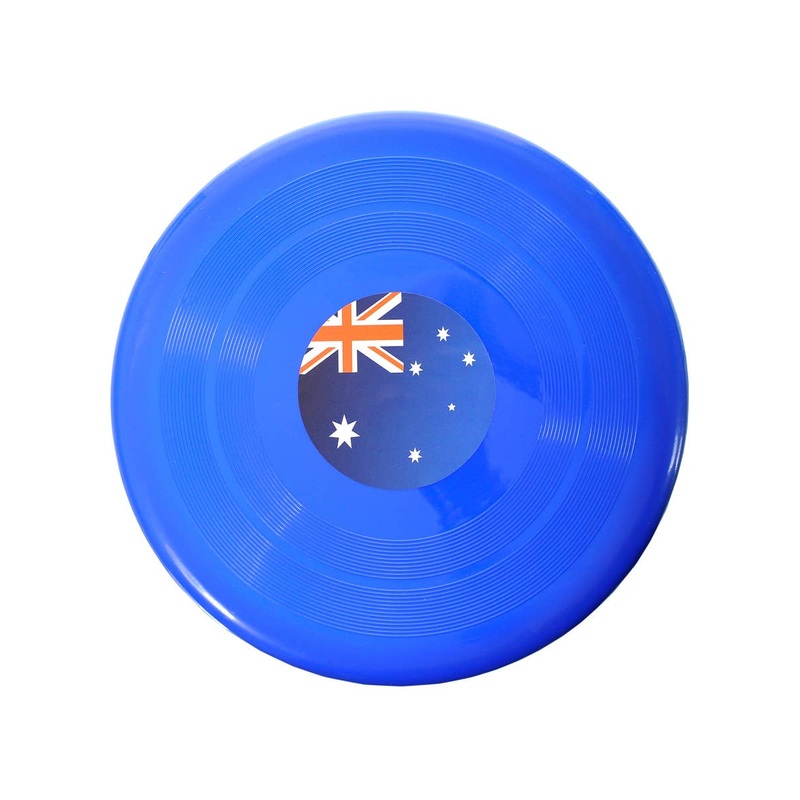 Aussie Flag Print 24cm Blue Party Frisbee