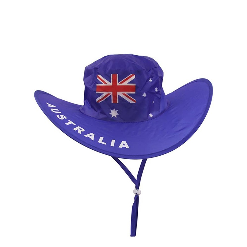 Aussie Flag Wide Brim Foldable Costume Hat