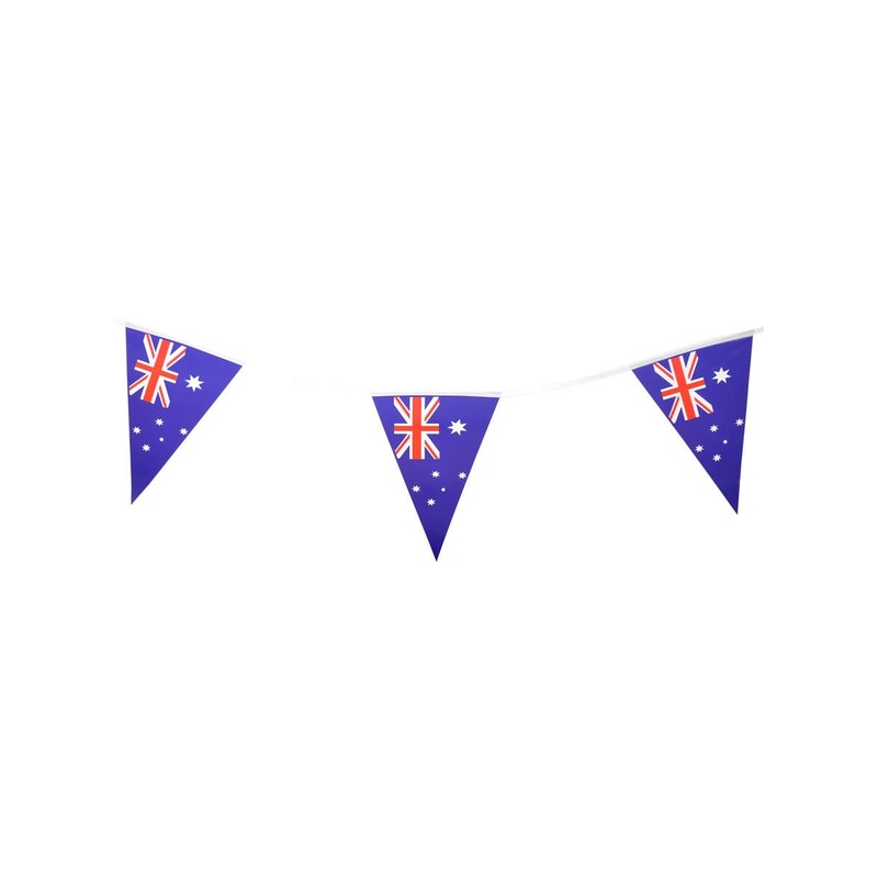 Australia Day Bunting Decoration with 8 Aussie Flags